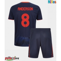 Camiseta Nottingham Forest Elliot Anderson #8 Tercera Equipación para niños 2025-26 manga corta (+ pantalones cortos)